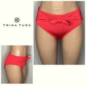 New. Trina Turk red bikini bottom. 6.